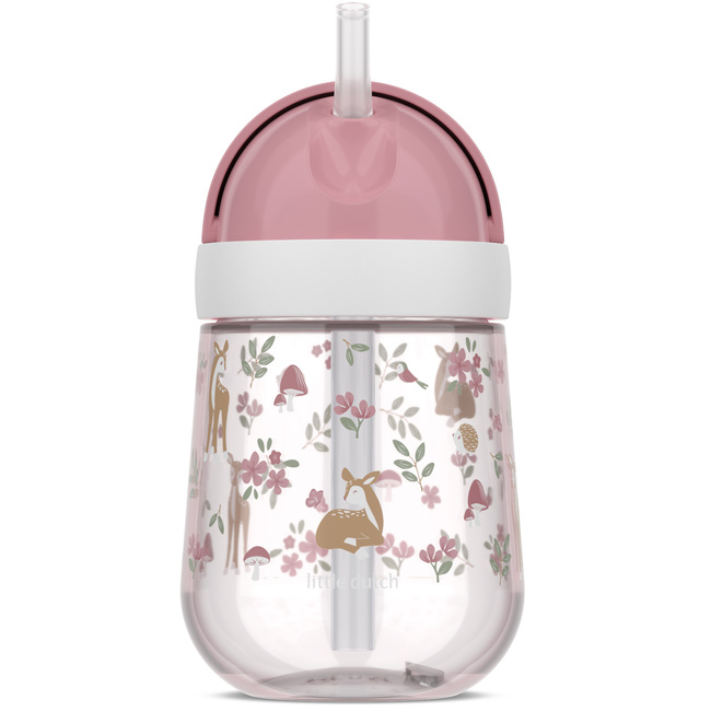 Kubek dziecięcy ze słomką 300ml Mio Fairy garden szczelny bez bpa Mepal