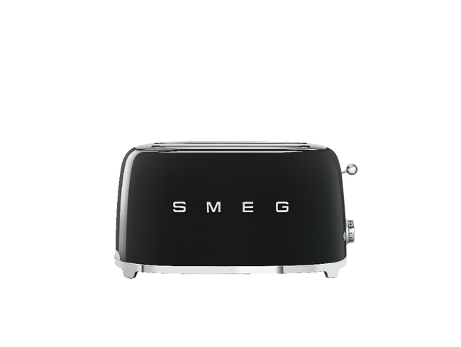 Smeg - Toster, Cztery Kromki, Czarny Tsf02bleu 50's Style