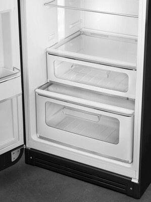 Smeg - Chłodziarko-zamrażarka FAB30LBL6 50'S RETRO STYLE - czarny