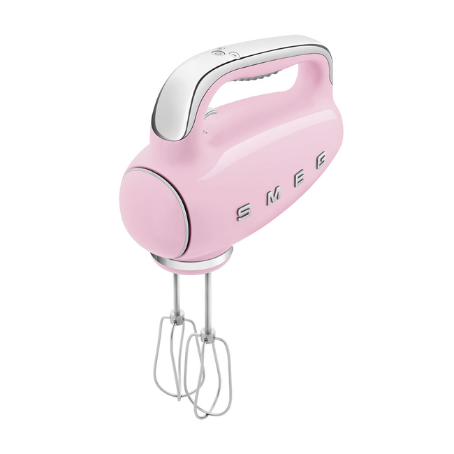 Smeg - Mikser ręczny, pastelowy róż 50's Style HMF01PKEU Pastelowy róż