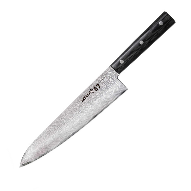 Samura Damascus 67 Nóż Szefa Kuchni 21 cm Mikarta 61 HRC