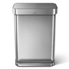 Kosz na śmieci 55L pedałowy Liner Pocket - stal FPP Simplehuman