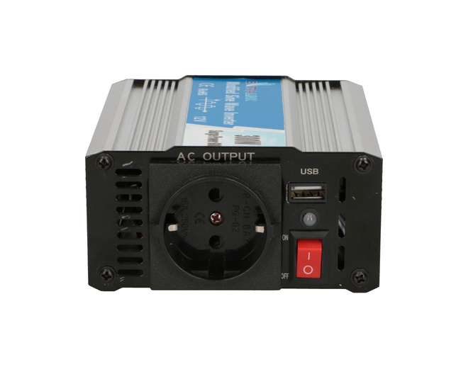 Przetwornica napięcia Extralink OPIM-300W, 12 V na 230 V, modyfikowany sinus