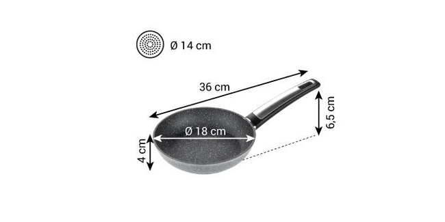 Patelnia i-Premium Stone ø 18 cm - Tescoma