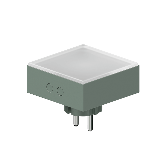 Lampka LED do gniazdka Avolt Lamp 1, zielona Oak Green, ze ściemniaczem