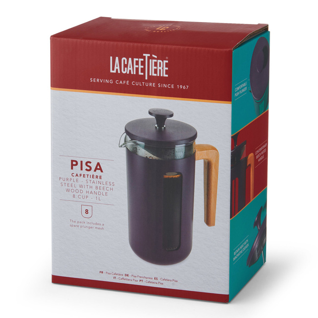 French Press Pisa 1L Purple La Cafetière