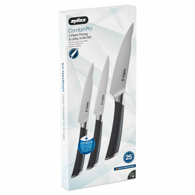 Komplet 3 Noży Comfort Pro stal nierdzewna Comfort Pro Zyliss 