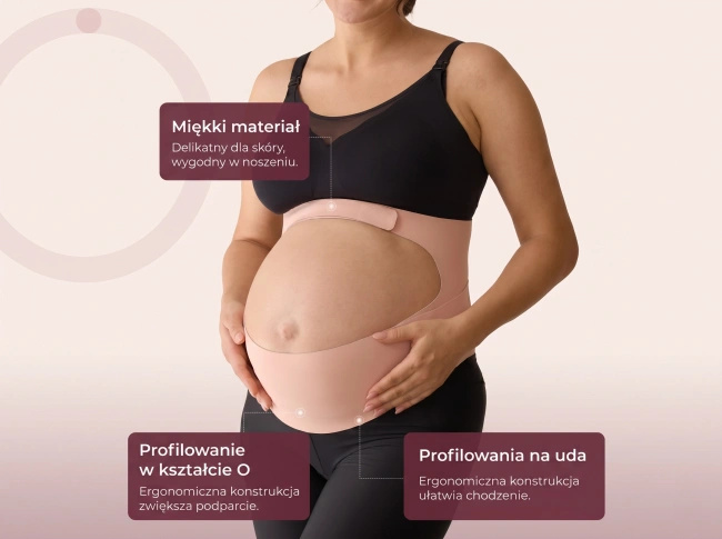 Pas ciążowy Momcozy Pregnancy Belly Band, cielisty, rozmiar M