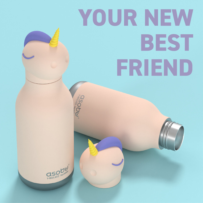 ASOBU Butelka termiczna BESTIE BOTTLE UNICORN 460ml