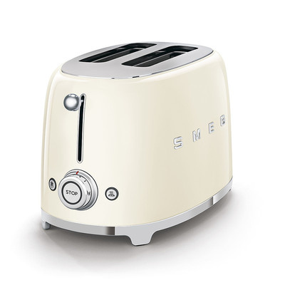 Smeg - Toster, dwie kromki, kremowy Tsf01creu 50's Style