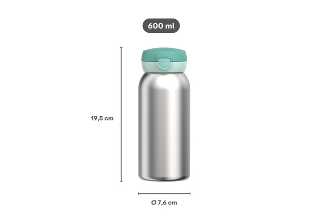 Butelki stalowe Flip Cap Campus 600 ml Paw Patrol Girls - Mepal