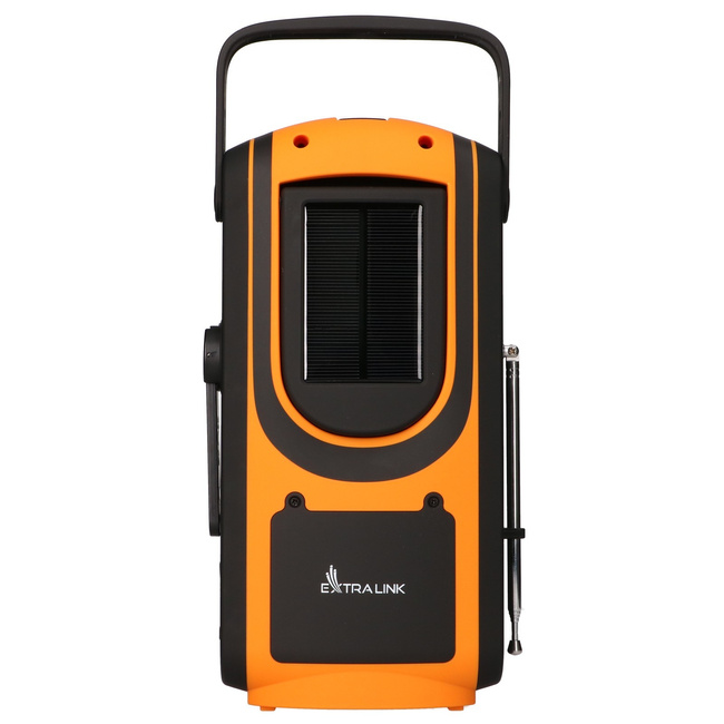 EXTRALINK Radio Awaryjne Solarne z Korką Dynamo Powerbank 6000mAh Latarka SOS