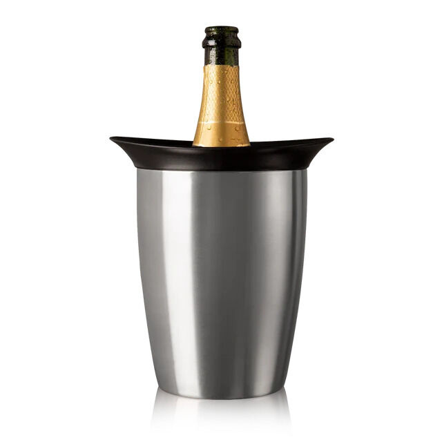 Aktywny schładzacz do szampana Elegant - stalowy - Vacu Vin