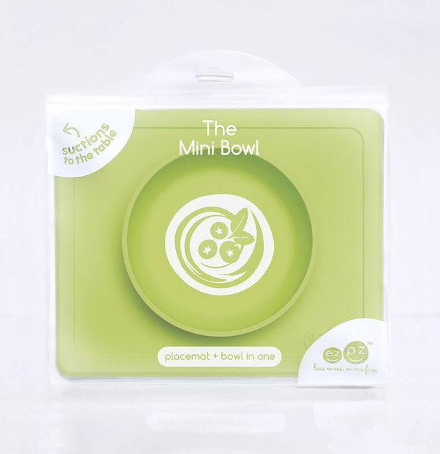 Ezpz Silikonowa miseczka z podkładką 2w1 Mini Bowl zielony