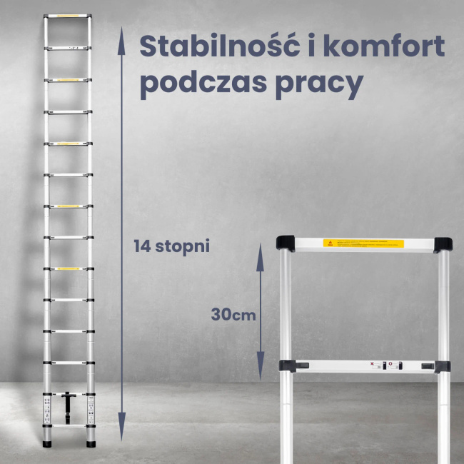 Extralink Drabina teleskopowa LAD41ST 4,1 M