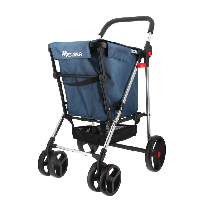 Wózek na zakupy Rolser Basket Freno MF 4B2 Denim, 4 koła, torba 58 l