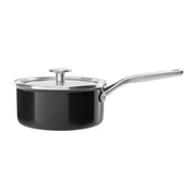 Rondel emaliowany KitchenAid 2,4 l z pokrywką, czarny