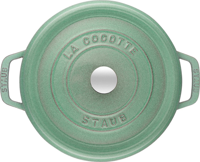 La Cocotte Garnek Żeliwny Okrągły 2.6 Ltr, Miętowy - Staub