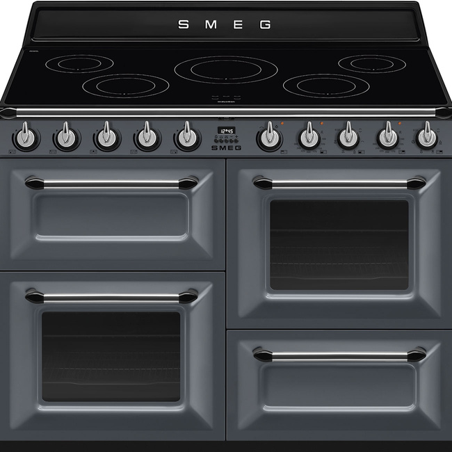 Smeg - Kuchnia Wolnost, 110cm, Victoria, Nieb. Victoria Tr4110Igr2 Niebieskoszary.