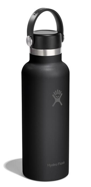 Butelka termiczna Hydro Flask 18 oz Standard Mouth z zakrętką Flex Cap, czarna