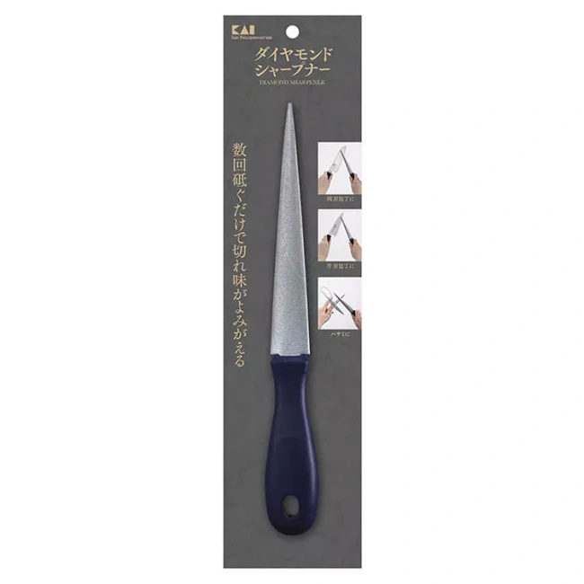 Stalka diamentowa KAI AP-0540 do noży i nożyczek, dwustronna, 26,5 cm