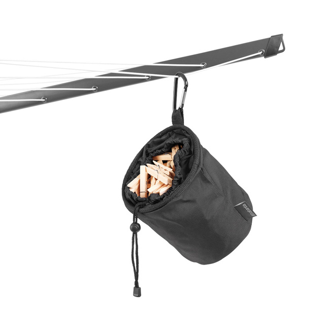 Suszarka ogrodowa Brabantia Lift-O-Matic 50 m, antracytowa, z pokrowcem i klamerkami