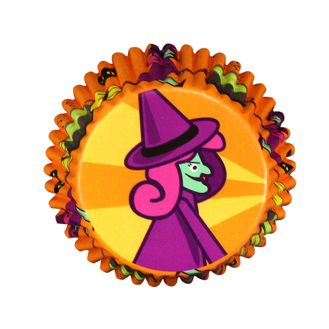 Papilotki do babeczek PME Czarownice na Halloween, 30 sztuk
