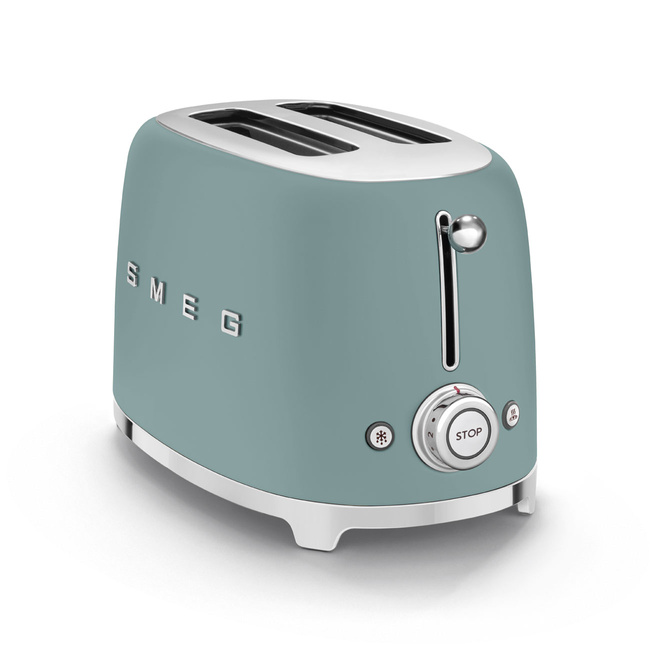 Smeg - Tostery na 2 kromki 50's style Tsf01Egmeu Szmaragdowy (mat)