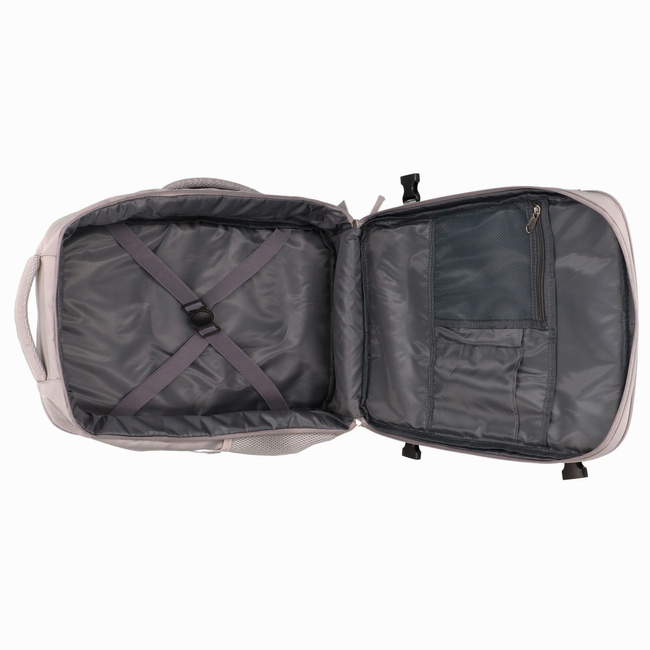 Extralink Black Forest KM03 Szary | Plecak podręczny kabinowy podróżny | 45x20x30 cm, 2x kosmetyczka