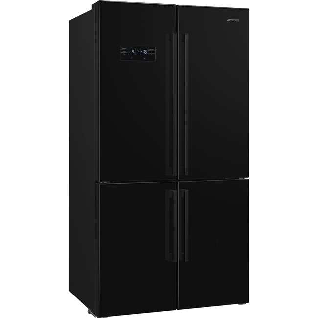 Smeg - Chłodz.-Zamraż., Frenchdoor, Czarny Universal Fq60Nde Czarny.