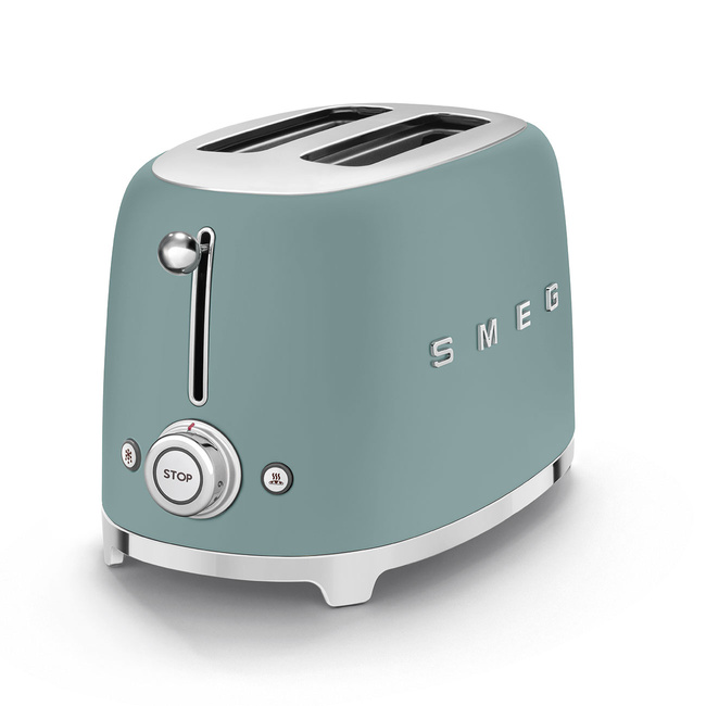 Smeg - Tostery na 2 kromki 50's style Tsf01Egmeu Szmaragdowy (mat)