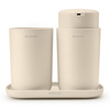 Zestaw akcesoriów łazienkowych Brabantia ReNew, 3 elementy, Soft Beige