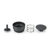 Kubek na herbatę Brabantia Make & Take 360 ml ze schowkiem, Dark Grey