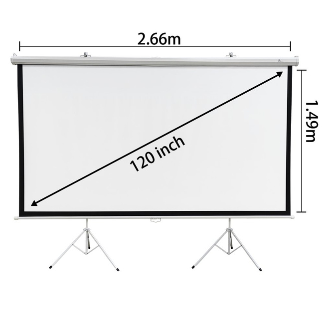 Ekran projekcyjny zwijany Extralink Projection Screen 120 cali, 16:9, 266 x 149 cm