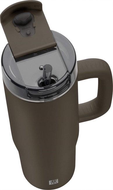 Thermo Plus Kubek termiczny ze słomką - 900 Ml, Brązowy - Zwilling