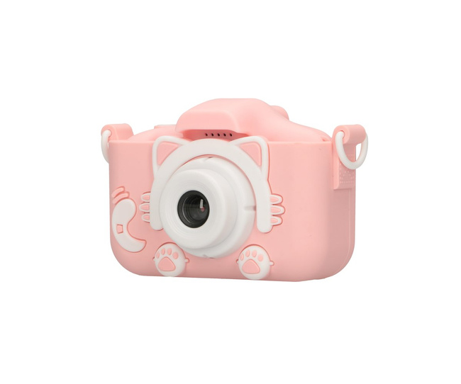 Extralink Kids Camera H27 Single Różowy - Aparat Cyfrowy - 1080p 30fps, Wyświetlacz 2.0"