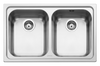 Smeg - Zlewozmywak ze stali nierdzewnej OMNI SP792-2 Stal nierdzewna