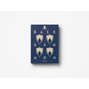 Backgammon Printworks Art of Backgammon Mirror, granatowo-miedziany