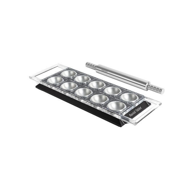 Forma do ravioli w kwadratach 5 x 5 cm x 10 szt, czarna Design line - Marcato