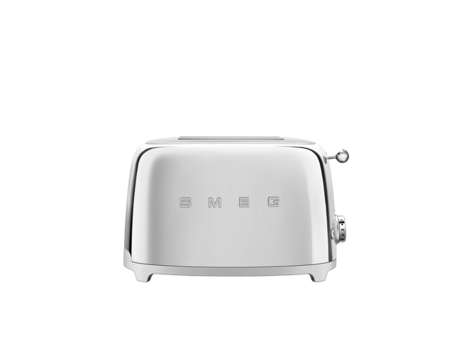 Smeg - Toster, Dwie Kromki, Chrom 50's Style TsF01Sseu Chrom