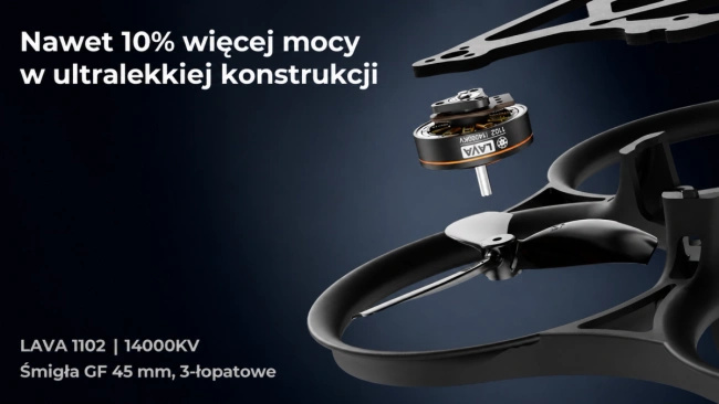 Dron FPV BetaFPV Pavo Pico II PNP SBUS, rama 80 mm pod DJI O4