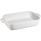 Prostokątny Półmisek Ceramiczny 2.4 Ltr, Biały - Staub