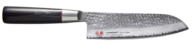 Suncraft Classic Nóż Kuchenny Santoku 167mm - Suncraft