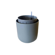 Plastia Tolita Air Donica Samonawadniająca Okrągła 19 Cm - Szary