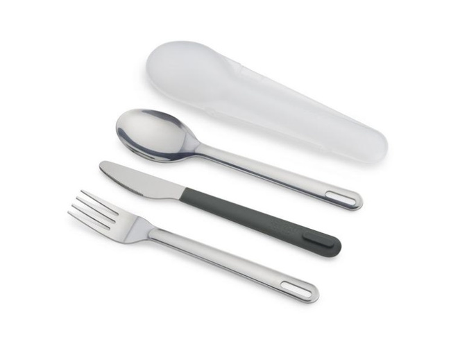 Zestaw sztućców w etui Joseph Joseph GoEat, stal nierdzewna, antracytowy