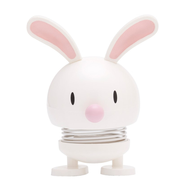 Hoptimist Bunny White figurka świąteczna dekoracja biurka prezent na Wielkanoc