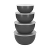 Kitchenaid Miski Kuchenne Z Pokrywkami 4 Szt. Charcoal Grey
