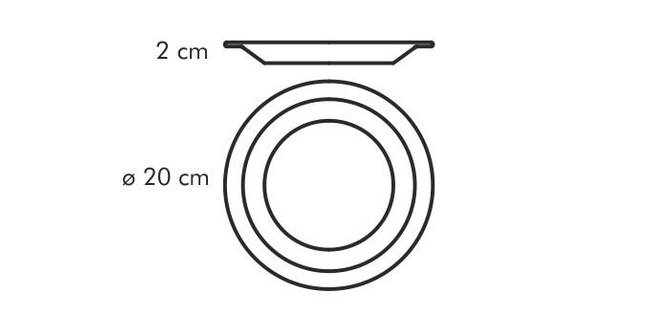 Talerz deserowy Gustito 20 cm - Tescoma