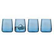 Szklanki do wody ze szkła kryształowego Smoke 420 ml niebieskie 4 sztuki 31579 Lyngby Glas