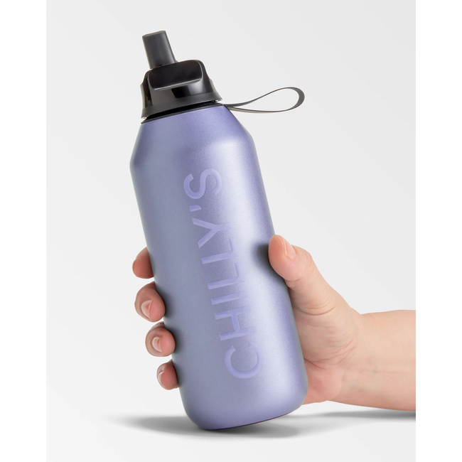 Butelka sportowa Chillys | 500 ml | Matowy metalik lawenda Series 2 Sport - Chillys Bottles